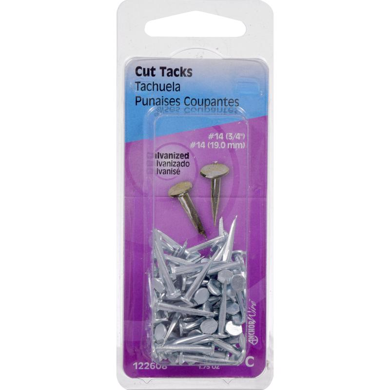 The Hillman Group 122608 Galvanized Cut Tack Number 14, 1.75-Ounce