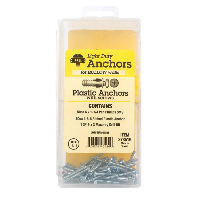 The Hillman Group 373516 Plastic Anchor Kit