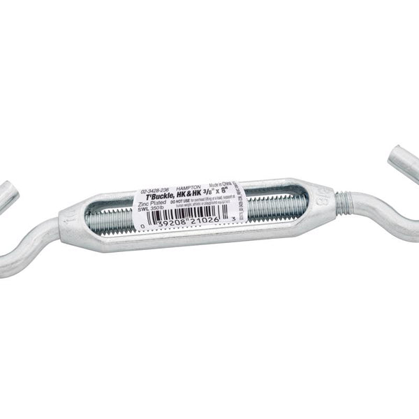ACE Hampton Zinc-Plated Aluminum/Steel Turnbuckle 350 lb. 02-3428-236 (5-Pack)