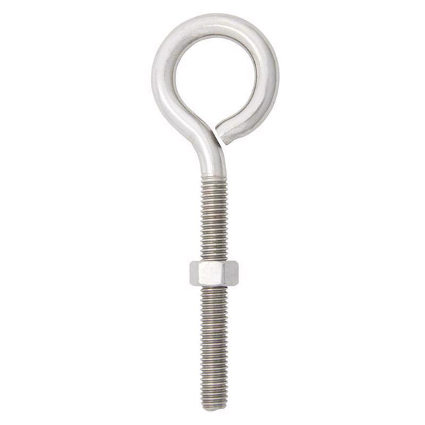 Ace Hampton 3/8 in. x 5 in. L Stainless Steel Eyebolt Nut Included 02-3456-451 (5-Pack)