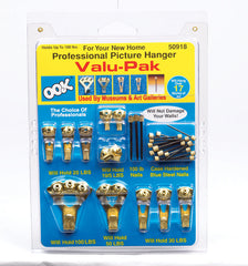 OOK 50918 Valu-Pak Assorted Professional Kit hangs up to 17 pictures, 5-100 lbs, 1 pack