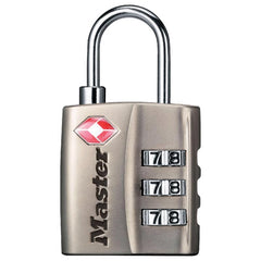 Master Lock 4680DNKL TSA-Accepted Set-Your-Own Combination Lock, Nickel 4680DNLK