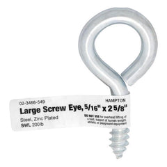 Hampton 11/32 in. Dia. x 2-5/8 in. L Zinc-Plated Steel Screw Eye 200 lb. 20 pk 02-3468-549