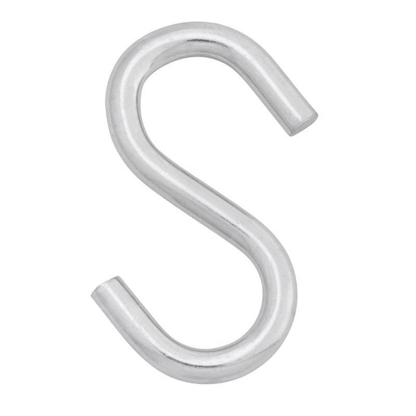 Hampton Medium Zinc-Plated Silver Steel 2.75 in. L S-Hook 160 lb. 20 pk 02-3483-828