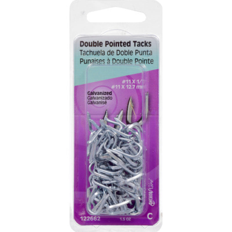 The Hillman Group 122662 Galvanized Double Point Staples Number 11, 1/2-Inch