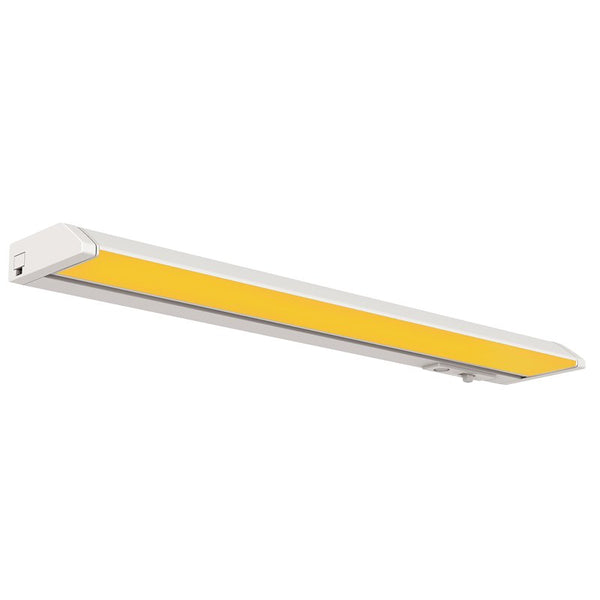 ETI SOLID STATE LIGHTING INC. 18 in. Plug-in LED Under Cabinet Light with 5 CCT, 750 Lumens 11W Amber Night Light Mode, Dimmable Adjustable Angled Lens-Ideal for Kitchen, Bedroom, and Workspace B04023301A