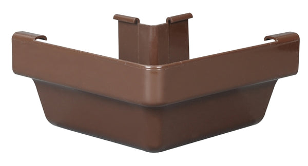 Amerimax Home Products Gutter Outside Miter, K-Style, Traditional, Vinyl, Brown, 5-In. M1503