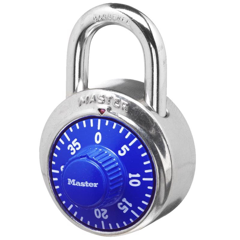 Combination Lock for Gym Lockers ? Master Lock Locker Combination Padlock, Pack, Blue ? The Ideal Combo Lock for School/Gym Locker Security