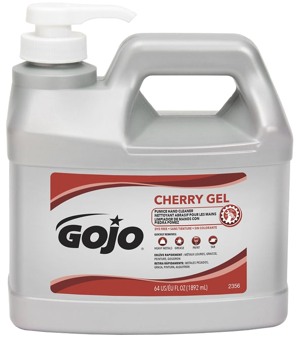 GOJO 1/2 Gallon Pump Bottle Clear Red Cherry Scent 2356-04