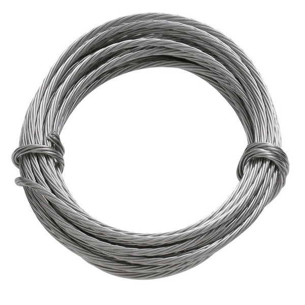 Hillman OOK Durasteel Wire 9' Stainless Steel Holds Up to 75 Lb 50115