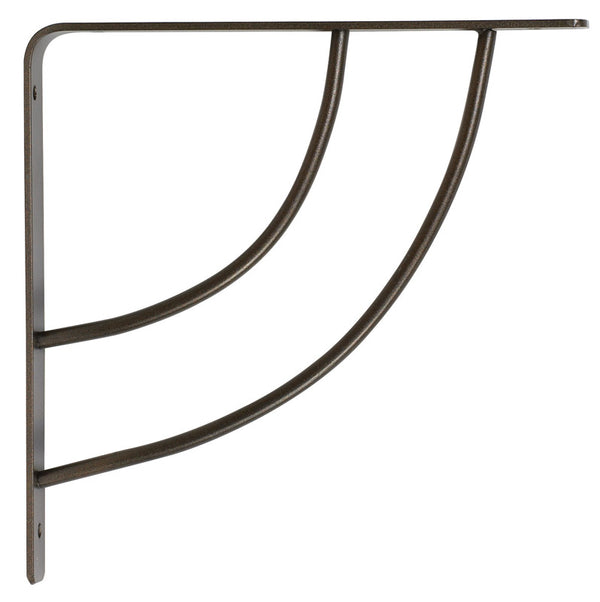Knape & Vogt John Sterling Milano Style Decorative Shelf Bracket, 8-inch, Bronze, RP-0087-8BRZ