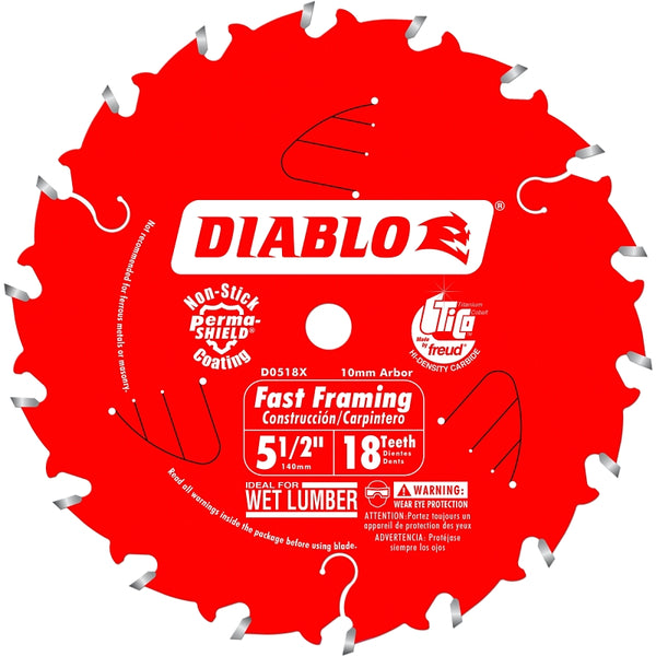 Freud-Diablo DB 5-1/2 X 18T Wood CSB MB, D055018WMX