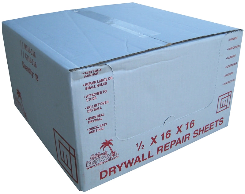 Thunderbird Forest Drywall Repair Sheets Drywall 1/2 " X 16 " X 16 " White