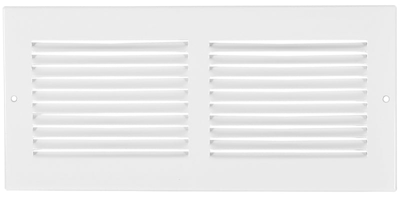 Imperial RG0418 Sidewall Grille, 6 in H X 14 in W, 20 Deg, Heavy Gauge Steel, 14x6 Inch, White