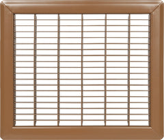 Imperial RG1184 Heavy Gauge Floor Return Air Grille, 8 x 10-Inch, Brown