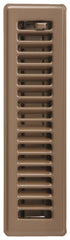 Imperial 2-1/4" x 12" Louvered Floor Register, Brown, RG2000