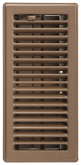 Imperial 4" x 10" Louvered Floor Register, Brown, RG2004