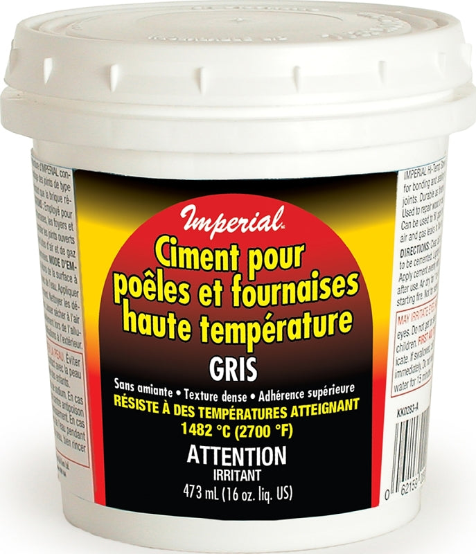 UNITED STATES HDW MFG/U S HA KK0283-A 16OZ HiTemp Furn Cement, 16 Oz