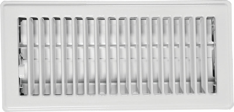 3" x 10" White Floor Register