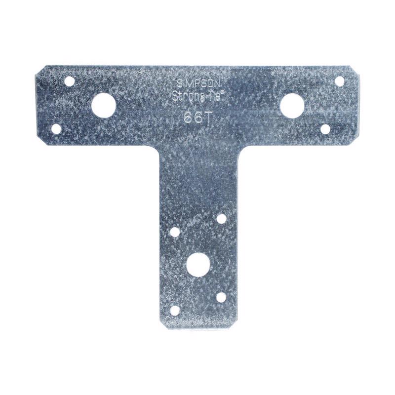 Simpson Strong-Tie 66T 6 in. x 5 in. 14-Gauge Galvanized T Strap (Pack of 10)