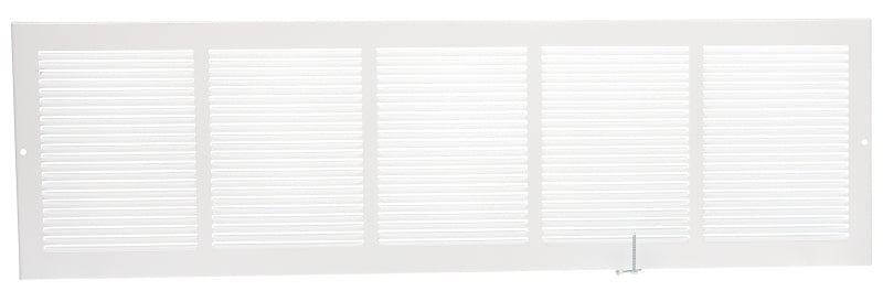 8" x 30" White Sidewall Grille