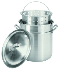 Bayou Classic 4042 42-Quart All-Purpose Aluminum Stockpot with Steam and Boil Basket