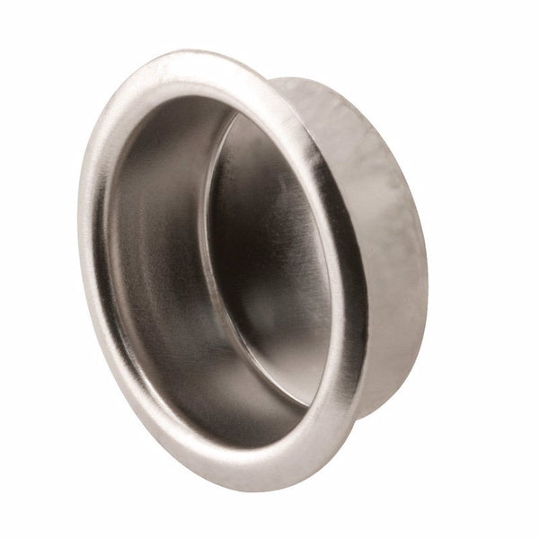 Prime-Line N 7200 Finger Closet Pull, 3/4 In. x 5/16 In., Satin Nickel (4 Pack)