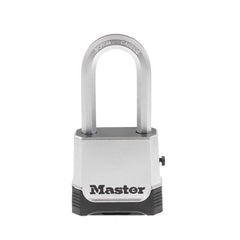 Master Lock Outdoor Combination Lock, Heavy Duty Weatherproof Padlock, Resettable Combination Lock for Outdoor Use, M176XDLH,Silver M176XDLHCCSEN