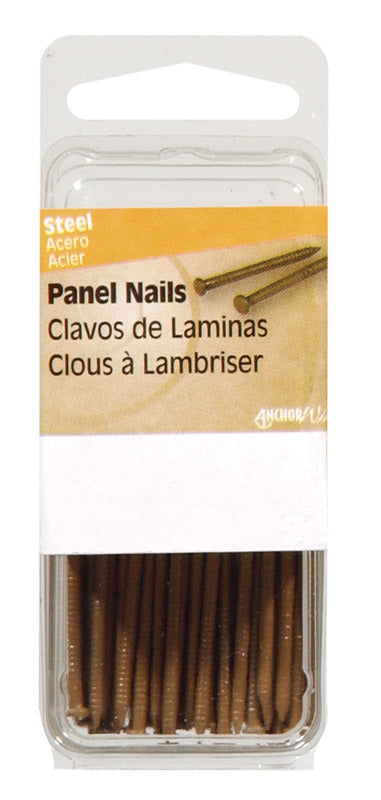 Hillman 1 in. L Panel Steel Nail Annular Ring Shank Large