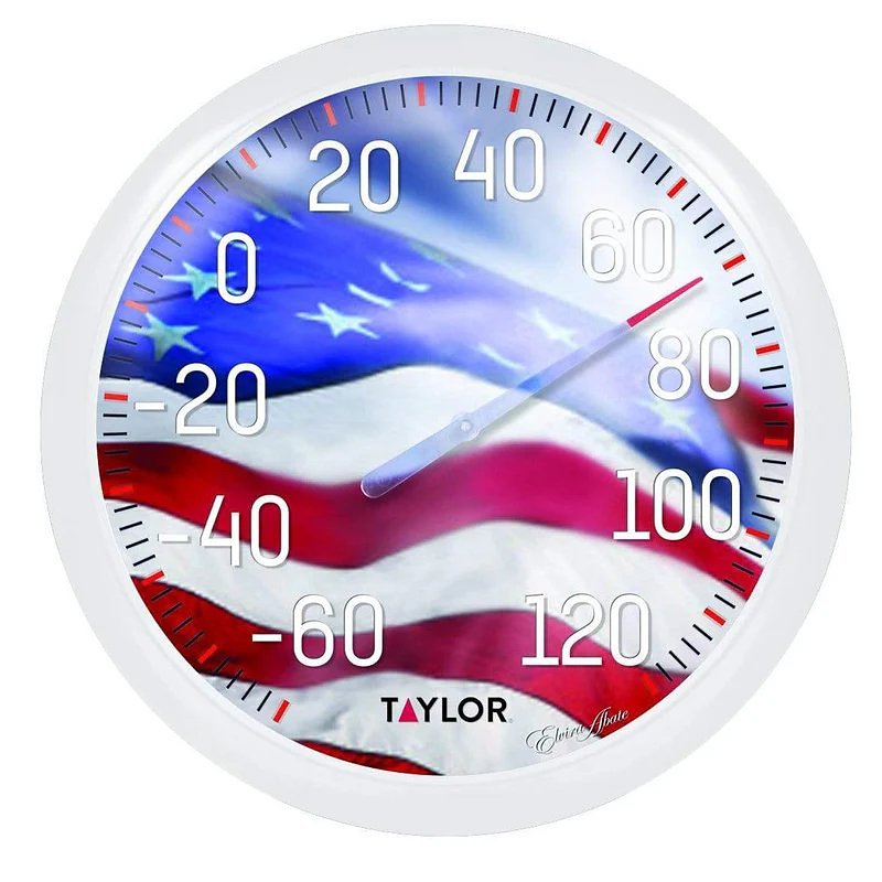 Taylor 6729 13-1/4" American Flag Thermometer4