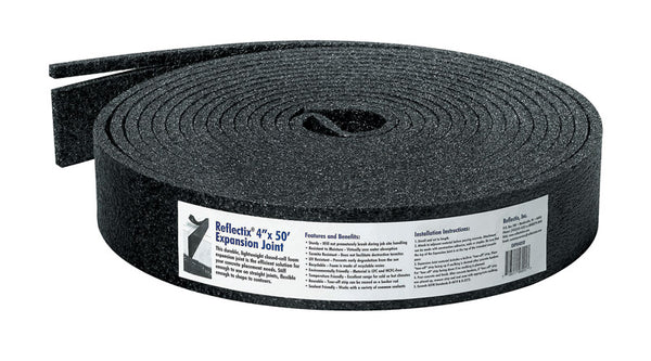 Reflectix EXPO4050 Series 4" x50' Expansion Joint, No Size, Black EXP04050