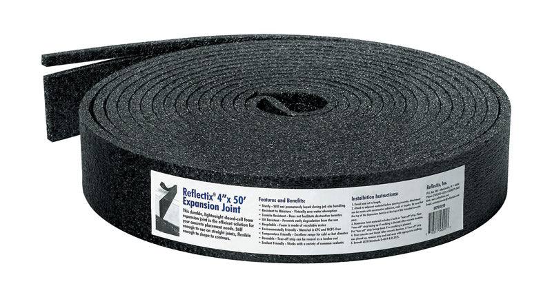 Reflectix EXPO4050 Series 4" x50' Expansion Joint, No Size, Black
