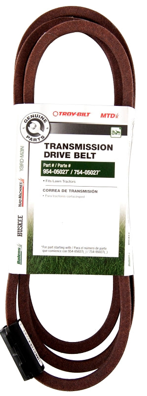 Arnold MTD Genuine Parts (490-501-M061) Transmission Drive Belt-For 42, 46, 50, 54-Inch Lawn Tractors Fits Various Troy-Bilt, MTD, Yard Machines, and Other Top Models