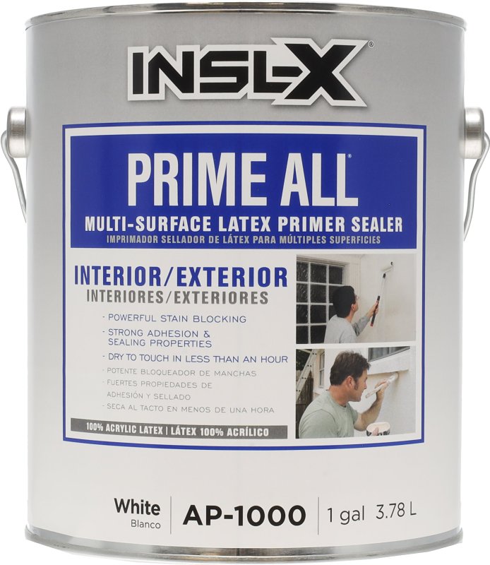 Benjamin Moore AP1000099-01 White 1 Gallon Insl-x Prime Flat Water-Based Acrylic Latex Primer, 128 Fl Oz
