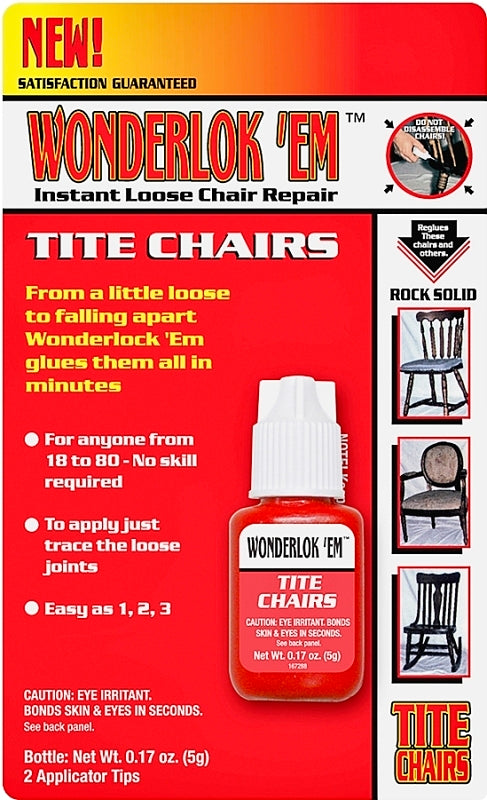 Wonderlokking Tite Chairs, Adhesive for Chair Joint and Furniture Repair by PC-Products, 5 gram 208120 W2082