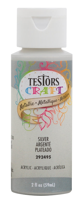 TESTOR 292495A 2OZ Silver Metric Acrylic Paint