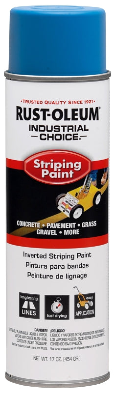Rust-Oleum 263446 Industrial Choice Inverted Striping 18 oz Spray Paint, Dark Blue/Blue