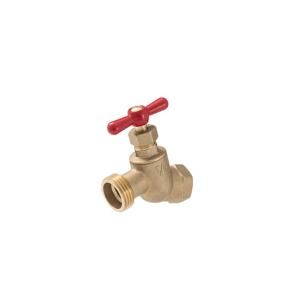 Eastman Heavy-Pattern Female No-Kink Hose Bibb, 3/4 Inch FIP Connection, Brass Plumbing Fitting, 48625 102-413