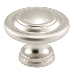 Prime-Line N 7372 Bi-Fold Door Knob - Wide Base and Large Diameter Door Knob for Easy Gripping, Replace Old or Unsightly Knobs, 1-11/16" Outside Diameter, Diecast, Satin Nickel Plated