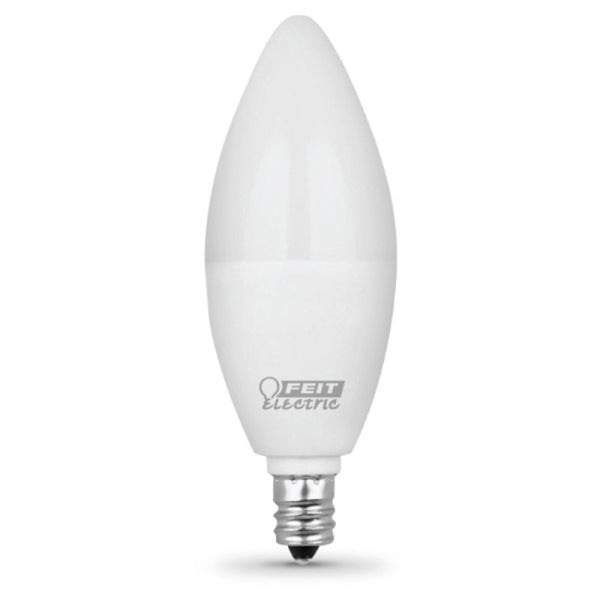 Feit Electric CTF40/10KLED/3 Non-Dimmable Led Bulb, 40 W, 120 Vac, 300 Lumens, 3000 K, CRI >80, 4 in L, 3.9" H x 1.4" D, Warm White, 3 Piece