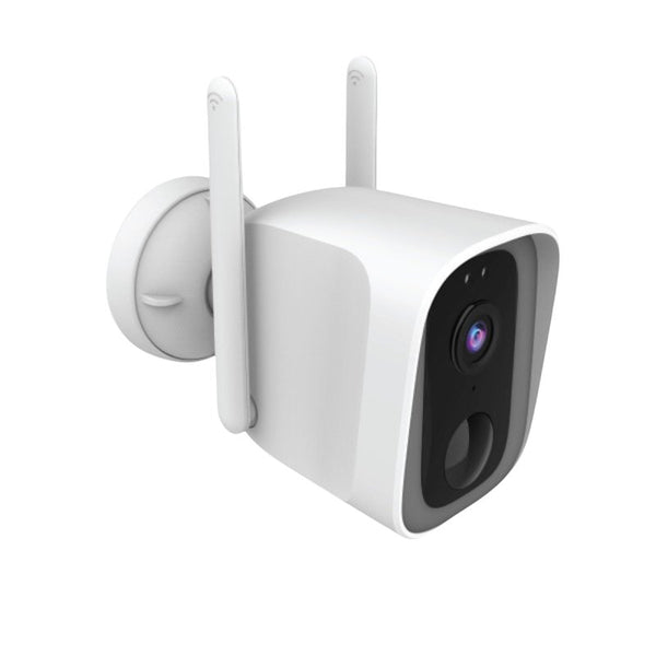 Feit Electric Smart Security Camera, 2.4GHz WiFi Smart Home Camera with Motion Detection, Night Vision, 2-Way Audio, 1080p HD Battery Powered, White, CAM/WM/WiFi/BAT