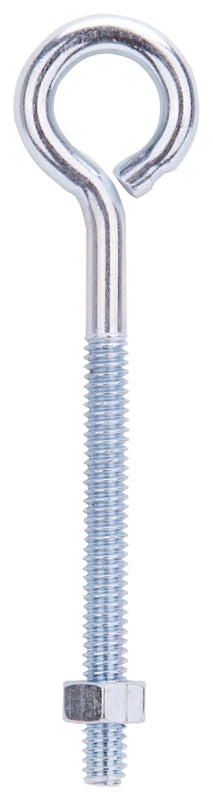 MINTCRAFT LR272 Eye Bolt with Nuts, 1/4-Inch x 4-Inch, Zinc