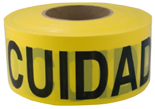 C.H. Hanson 3" X1000'X2.0 Caution/CUIDADO Yellow Polyethylene 16002