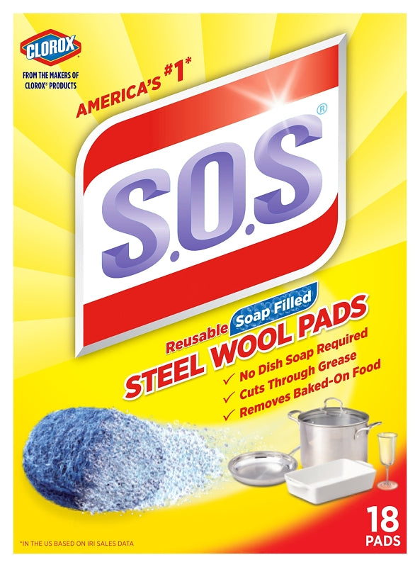 S.O.S Steel Wool Soap Pads, 18 ct 98018