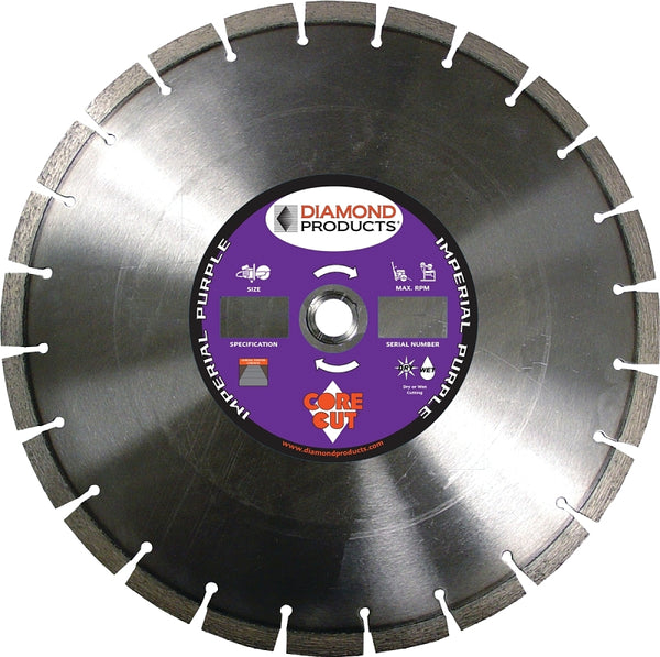 Diamond Products 78976 14-Inch Imperial Purple High Speed Diamond Blade