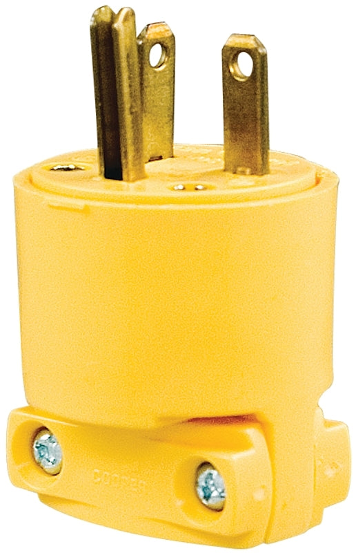 EATON Wiring 4409-BOX Commercial Grade Straight Electric Plug, Yellow