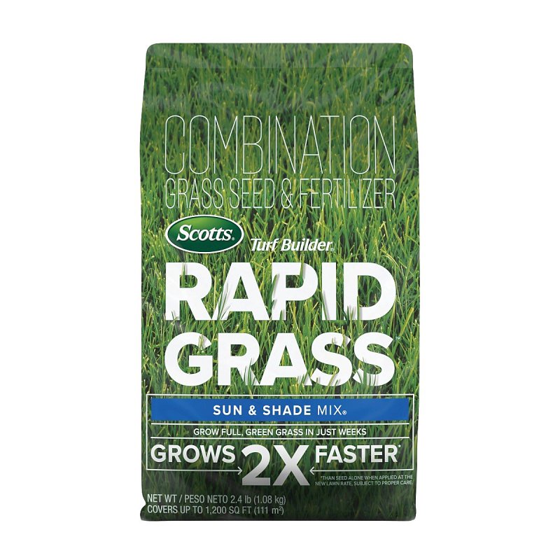 Scotts Turf Builder Rapid Grass Sun & Shade Mix, 2.4 lbs.