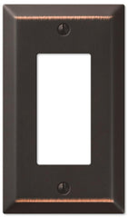 Amerelle 163RDB Century Wallplate, 1 Rocker, Aged Bronze