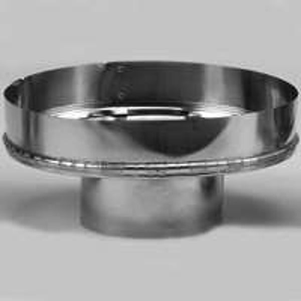 Metalbest Pellet Pipe Insulated Type L Chimney Adapter Galvanized, 3"x 8" 243248