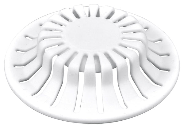 DANCO Universal Bathroom Sink Suction Cup Hair Catcher Strainer and Snare | For Pop-Up Stoppers | White | 2 Pack (10769)